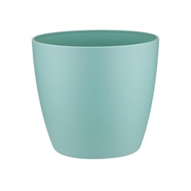 elho Brussels Round Mini 7 - Flower Pot for Indoor - 100% Recycled Plastic - Ø 6.7 x H 6.0 cm - Green/Mint