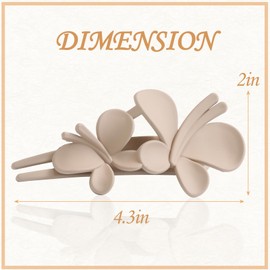 6 Packs Pack Hair Clips, Butterfly Hair Claw Clips, French Design Barrettes