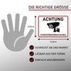 11 x Sticker Video Surveillance – A6 (14.8 x 10.5