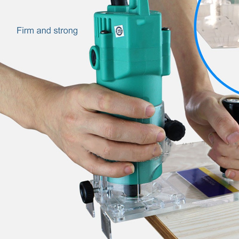 Woodworking Trimmer Router Base Plastic Transparent Standard Professional Woodworking Trimmer