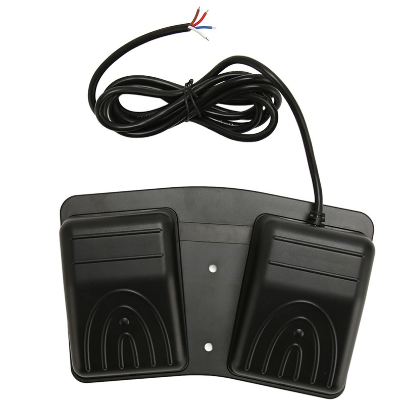 Double Foot Switch High Power Self Locking 2 Wire Foot