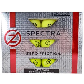 Zero Friction Spectra Golf Balls, Neon Yellow