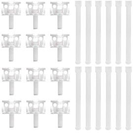 Surf turtle Vertical Blinds Repair Kit 12 Sets White Vertical Blind Repair Carrier Repair Bracket Replacement Parts