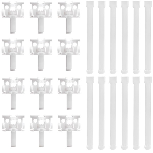 Surf turtle Vertical Blinds Repair Kit 12 Sets White Vertical