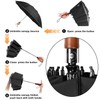 Lejorain Large Reverse Umbrella -50 Inch Windproof Folding Inverted Umbrella