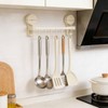 Apradas Kitchen Utensil Rack with Suction Cup, 6 Hooks Kitchen