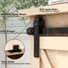 FLYVLIEG 4FT Mini Bypass Barn Door Hardware Kit for 2