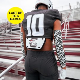 SLEEFS Ha Ha Ha White Turf Tape Football - Extra Wide Waterproof Sports Athletic Tape - Flexible Breathable Ultra Sticky for Arms, Wrists, Ankles, Injuries - Lacrosse, Soccer, Baseball, Basketball