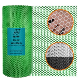 Pet & Garden Safeguard - 15.7IN x 49.2FT Roll - Green Plastic Netting, Multi-Use Decorative Fence for Poultry, Dogs, Rabbits,Chicken and Snake Barrier