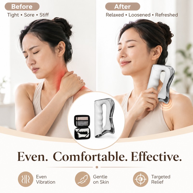 Electric Fascia Massage Blade for Body Relaxation – Rechargeable Scraping