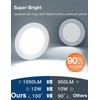 meccein 12-Pack 6 Inch LED Recessed Lights 6500K Daylight Ultra-Thin