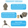 PATIKIL 30 x 20mm Lamp Finials Caps Knob, 4 Set