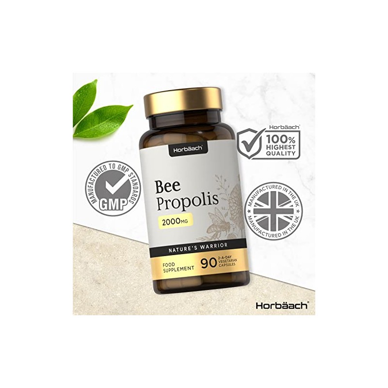 Bee Propolis Capsules | 2000mg | 90 Vegetarian Capsules |