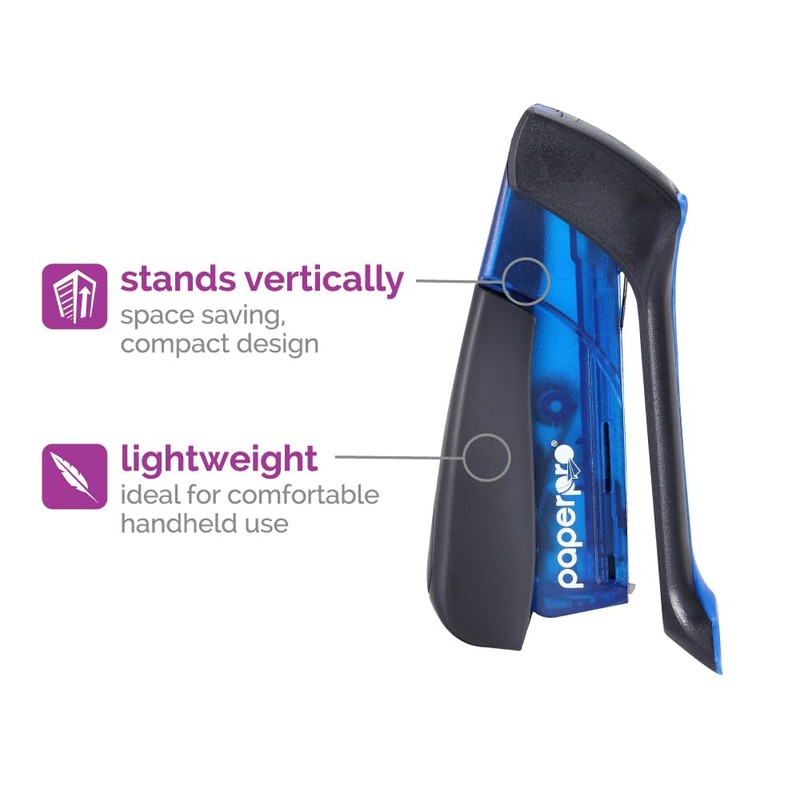 PaperPro Compact Classic Desktop Stapler, 15 Sheet Capacity, No Effort,