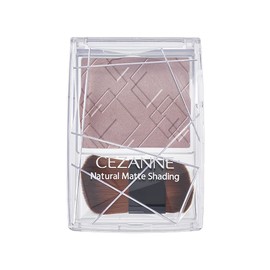 Cezanne Natural Matte Shading 02, Cool Tone, 0.1 oz (2.7 g), Shadow Color, Small Face, Gray, Mauve Brown