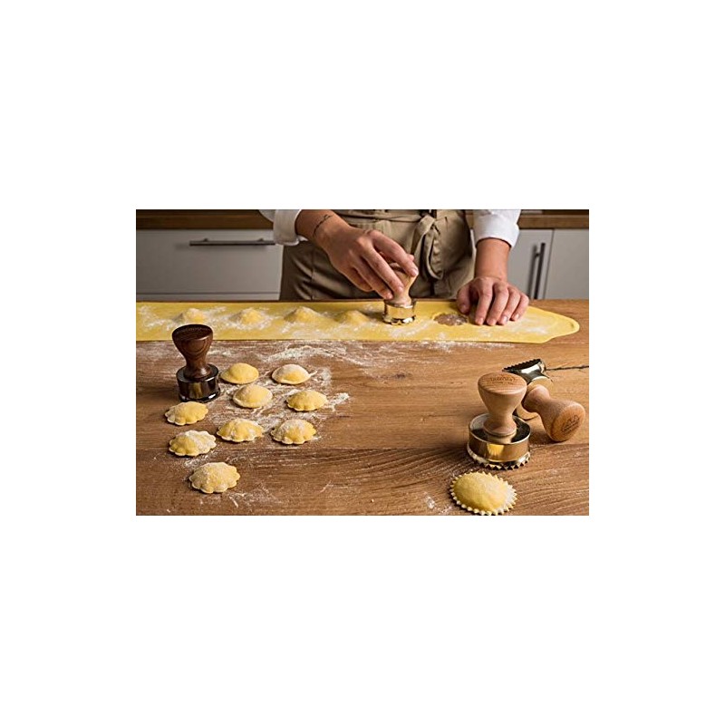 Marcato Ravioli Maker 2.5" Round Stamp Champagne
