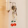 2 Pieces of Cherry Keychain, Creative Cute Keychain, Fun Car
