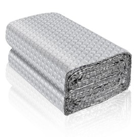 Reflective Foil Insulation, Double Reflective Bubble Insulation Sheet, Aluminum Foil Bubble Shield, Radiant Barrier Roll for RV Windows Weatherproofing (47''x 15Ft)