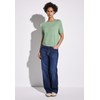 Street One Women's Short Sleeve Jumper, Milky Green Mel., 42