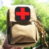 Medical Cross Stitch Patch Zipper and Cutout of Medical Red