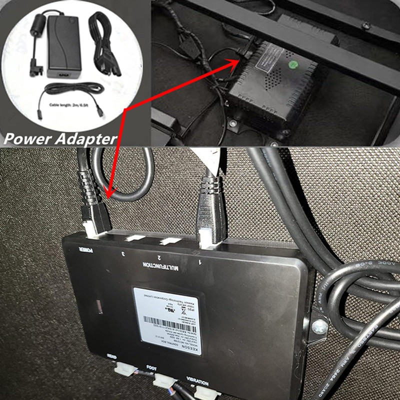 Adjustable Bed Base Power Supply Replacement Power Cord Kit, for