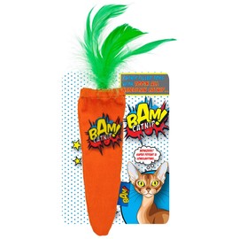 Bam CATNIP 100% AMERICAN STRONG CATNIP CAT TOYS (CATNIP CARROT)
