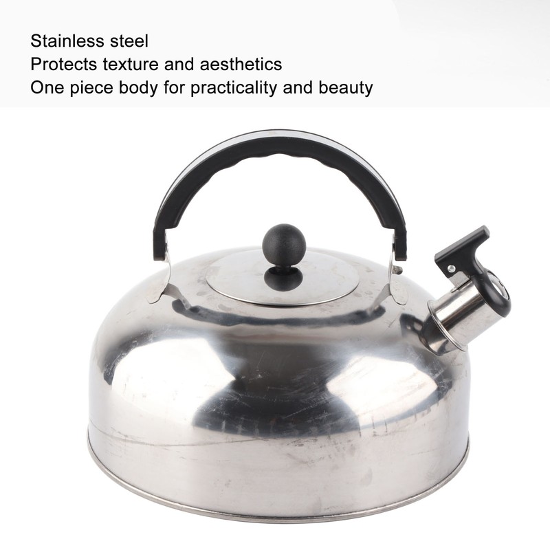3L Stainless Steel Whistling Tea Kettle Fast Heating One Touch