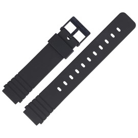 Casio MW-57 Watch Strap 16 mm Plastic Black
