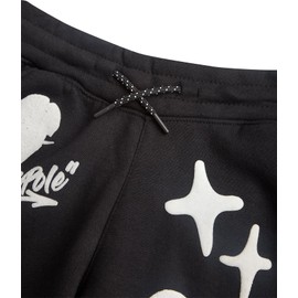 Southpole Boys Graphic Shorts - Soft Cotton Blend Casual Streetwear Summer Shorts for Boys with Drawstring Waist (Size: 8-20), Size 10/12, Black Bear Fresh