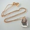 Navachi 18k Gold Plated Crystal Clear Square Zircon Az6021p Pendant
