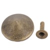 100pcs Mushroom Rivets Multipurpose Double Cap Mushroom Rivets for Belts