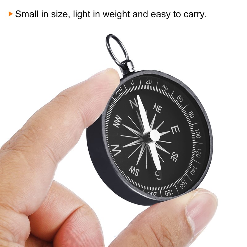 PATIKIL Pocket Compass, Survival Sports Navigation Compass with Key Ring