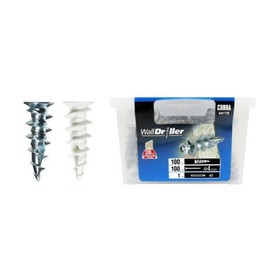 Cobra Anchor Gypsum Anchor World Reeler 041TE M4 Zinc 100 Pieces, 100 Pieces, 41g / 코브라앙카 석고앙카 월드릴러 041TE M4 아연 100개입, 100개, 41g