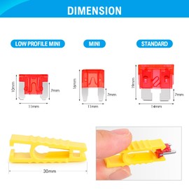 Nilight 306 PCS Car Fuses Automotive Assortment Kit Standard Mini Low Profile Mini Blade 2A 5A 7.5A 10A 15A 20A 25A 30A 35A with Fuse Puller Circuit Tester Replacement for Cars Trucks RVs