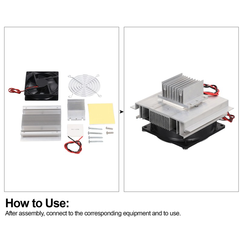 Refrigeration Cooler Thermoelectric Peltier Cooling System Set Kit for Equipment