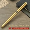 BEILUNER Ballpoint Pens, Stainless Steel with Chrome Trim, Luxury Golden