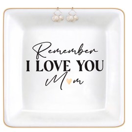 Mom Jewelry Dish Tray Ceramic Trinket Dish Mom And Daughter Mothers Rings Mother Birthday Gifts From Daughter Birthday Gifts For Mother In Law