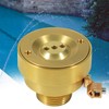 Hihitomorrow 3 Hole Pool Brass Deck Jet Nozzle with Ground