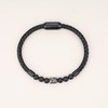COAI Leather Men's Buddha Bracelet with Mats Onyx Beads, Stone,
