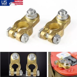 Unbranded Car Brass Battery Terminal Connectors Clamps Top Post Battery Terminal Protector