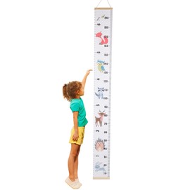 Tabla de Crecimiento de Altura, Coágulo con Marco de, Patrón Lindo, Fácil Instalación, para Niños, 6 Tipos Disponibles, para Habitaciones de Niños (Tipo de