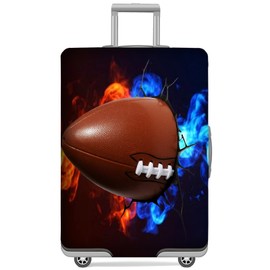 GANNEPIE Suitcase Cover Washable Travel Luggage Protector Anti-scratch Rugby Printed Luggage Cover for 19-21 Inch