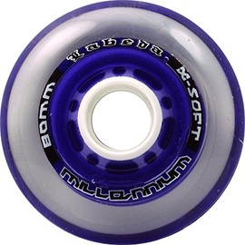 Labeda Millenium Inline Skate Wheels (Purple, 76mm)