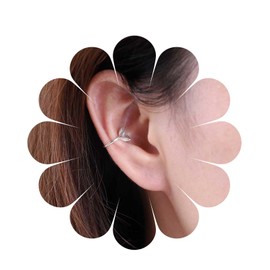 Inilbran Boho Leaf Ear Cuff Wrap Earrings Vintage Leaf Cartilage Cuff Earrings Silver Leaf Cuff Earrings Minimalist Leaf Non Piercing Earrings Jewelry for Women and Girls