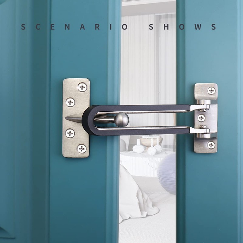 Home Security Door Lock Latch Guard Clasp Home Reinforcement Lock