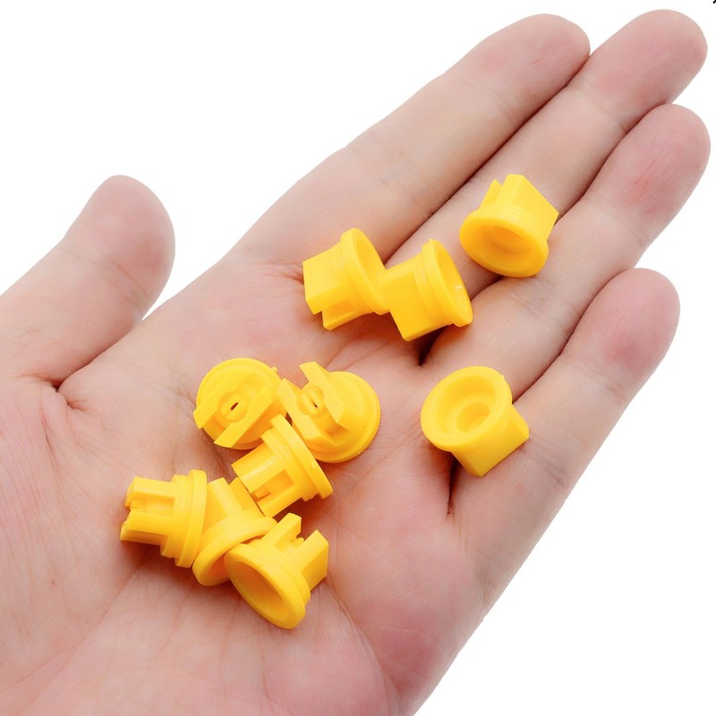 10Pcs Flat Fan Spray Tip, 0.2mm Pore,110 Degree Plastic Nozzle