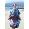Catalonia Shark Surf Poncho Changing Towel Robe - Quick-Dry Microfiber