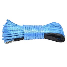 Andifany 7700Lbs Electric Winch Rope Nylon Rope, High Strength Fiber Rope, 6mm x 15m, Car Trailer Rope, Trailer Belt