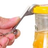 XIAOBUU Aluminium Keychain Bottle Opener, 2-Pack, Silver, Portable Multifunctional Design
