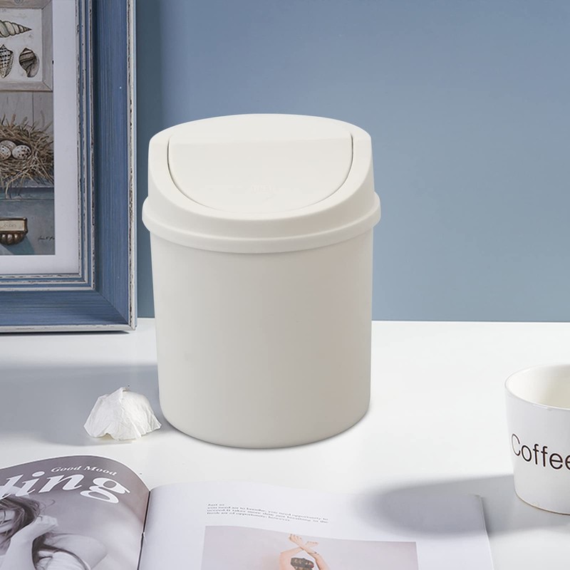 Lesbin Bote de basura pequeño de plástico de 0.5 galones